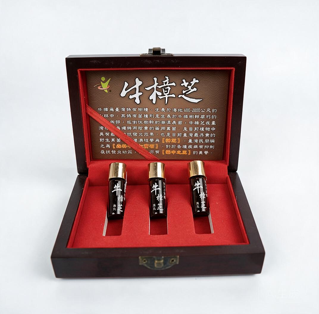 源宇宙 牛樟芝滴丸【椴木子實體】三瓶木盒禮盒裝 - 图片 2
